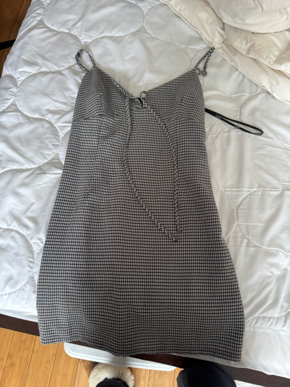 Forever 21 Black and White Mini Slip Dress